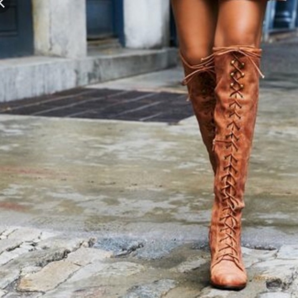 Free People x Jeffrey Campbell Joe Lace Up Boot